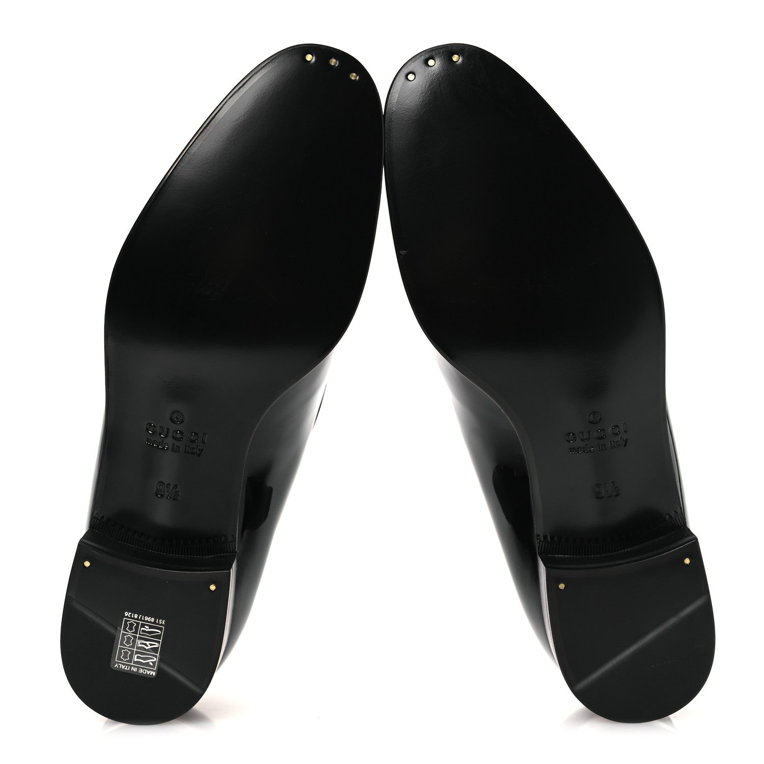Gucci Vernice Crystal Mens Tassel Loafers 9.5 Black 7 of 13