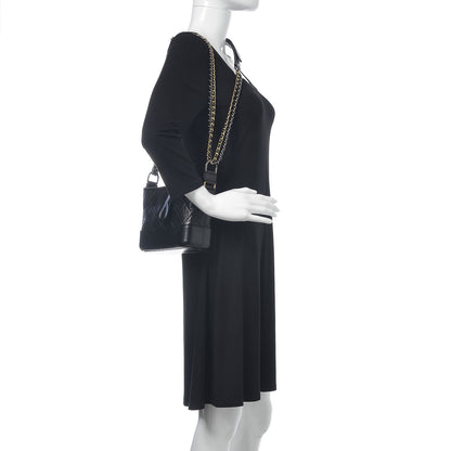 Chanel Aged Calfskin Quilted Small Gabrielle Hobo Black 2 of 11