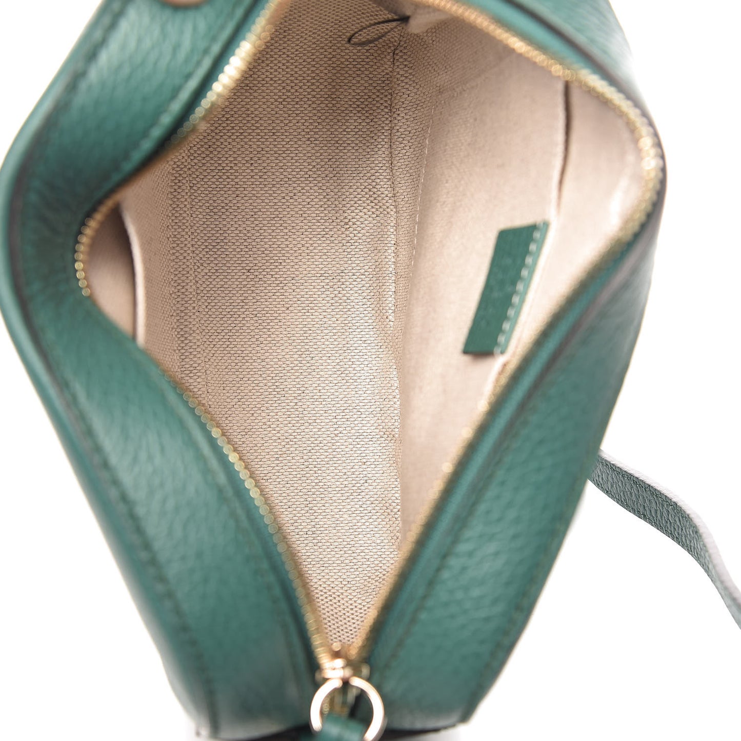 Pebbled Calfskin Small Soho Disco Bag Emerald Green