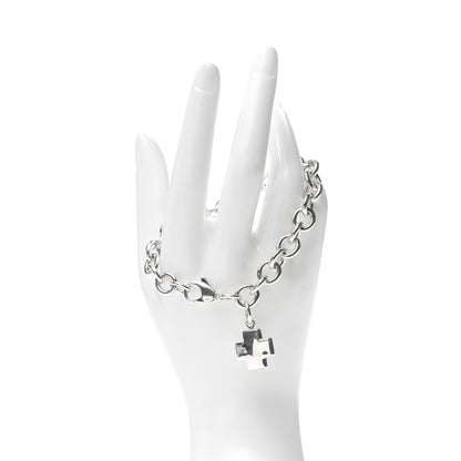 Tiffany Sterling Silver Cross Charm Bracelet 2 of 4