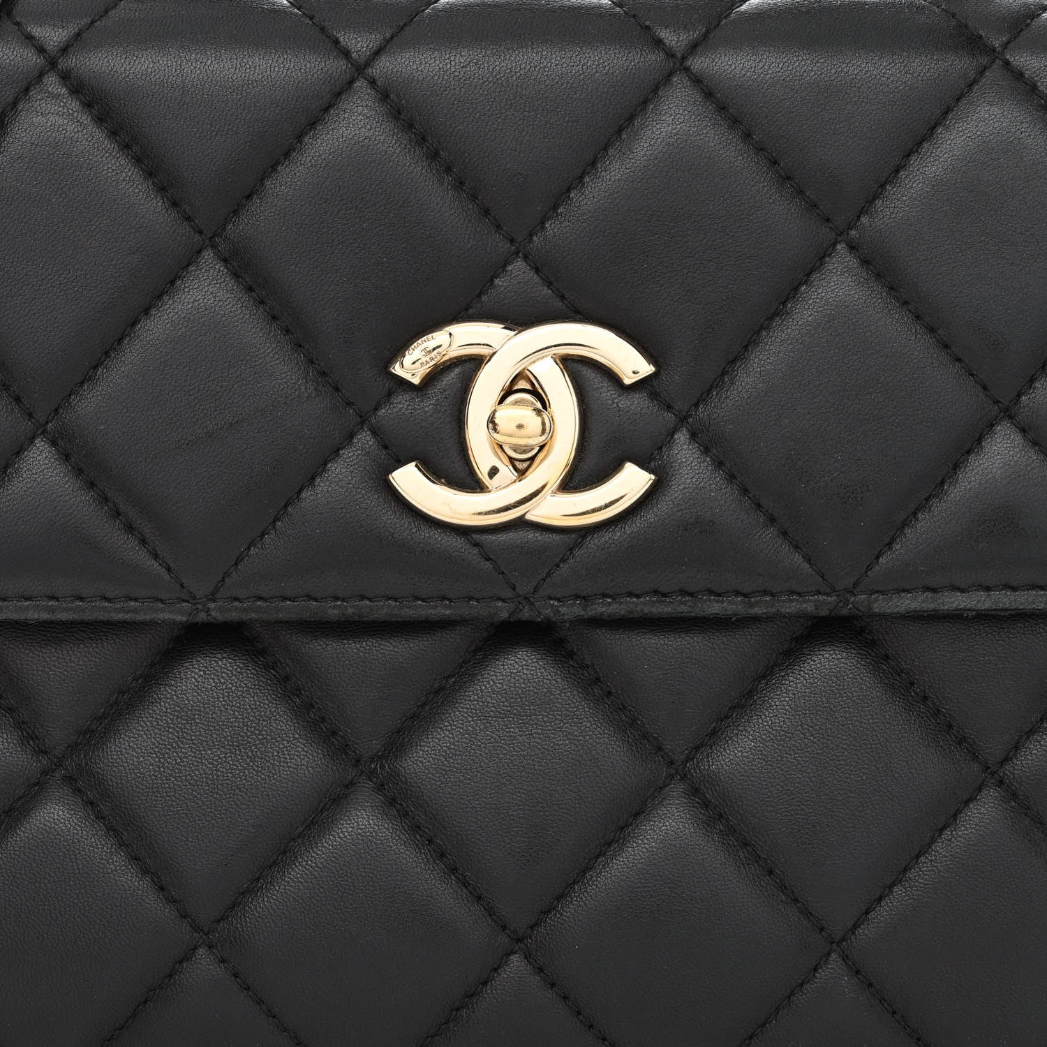 Chanel Lambskin Quilted Small Trendy CC Dual Handle Flap Bag Black 8 of 15