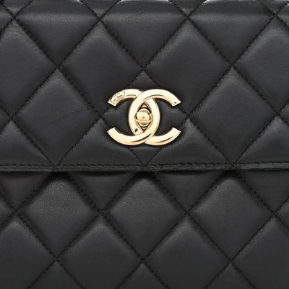 Chanel Lambskin Quilted Small Trendy CC Dual Handle Flap Bag Black 8 of 15