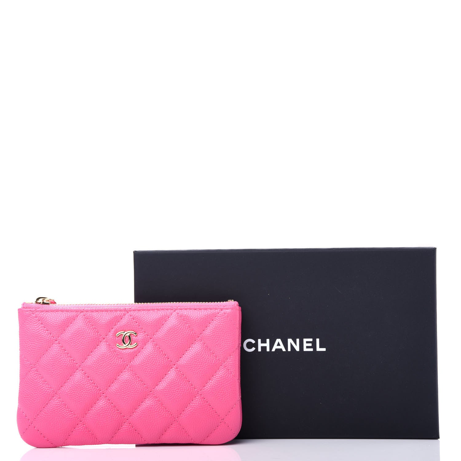 Chanel Caviar Quilted Small Cosmetic Case Pink 8 of 8