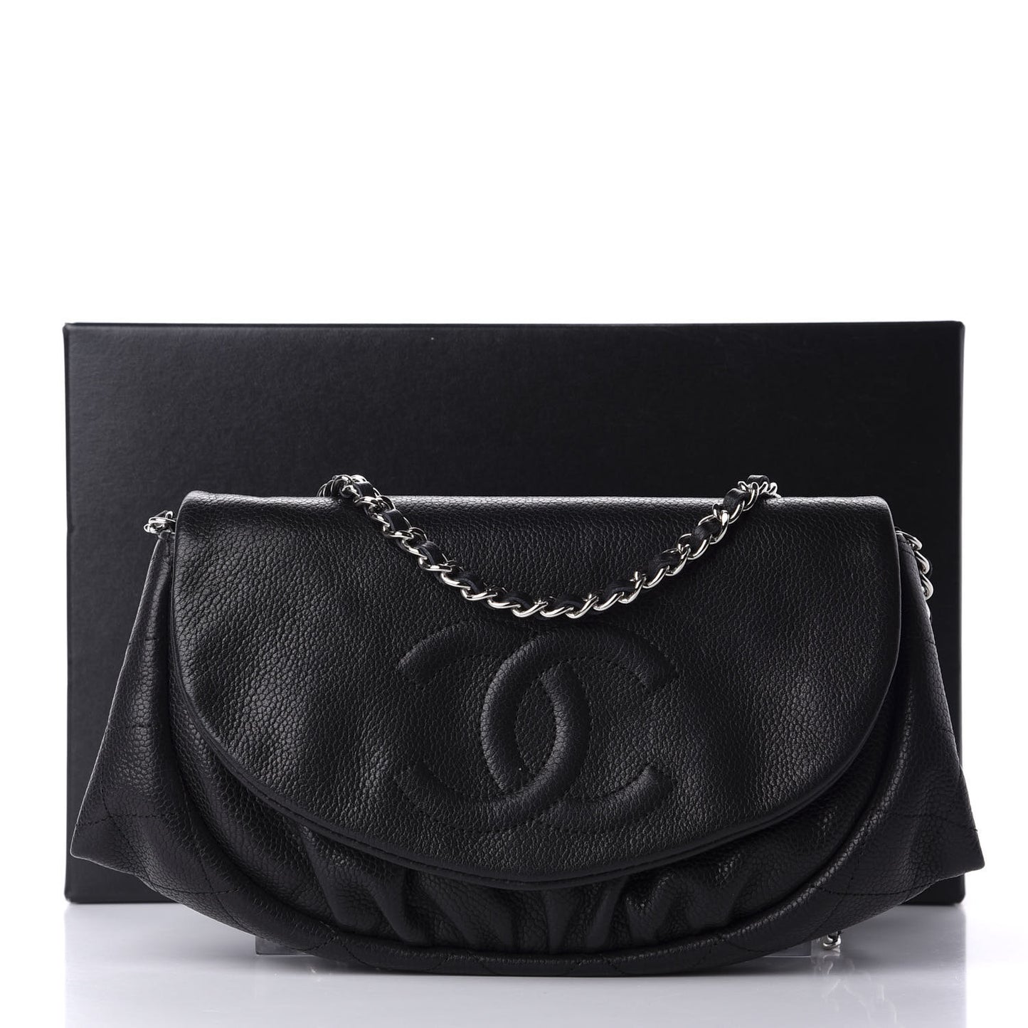 Caviar Half Moon Wallet On Chain WOC Black