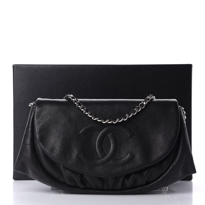 Chanel Caviar Half Moon Wallet On Chain WOC Black 12 of 12