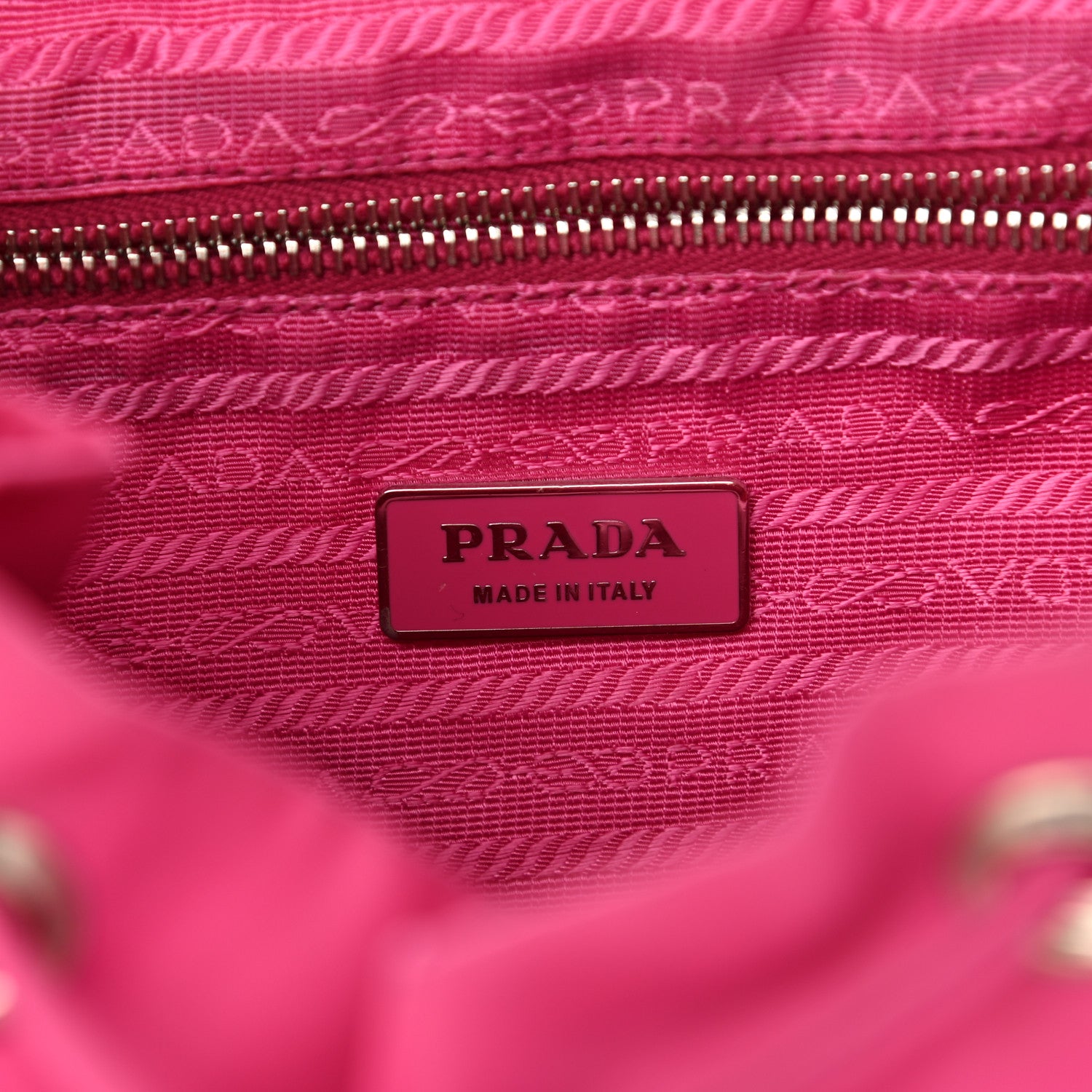 Prada Nylon Vela Backpack Fuxia 5 of 15