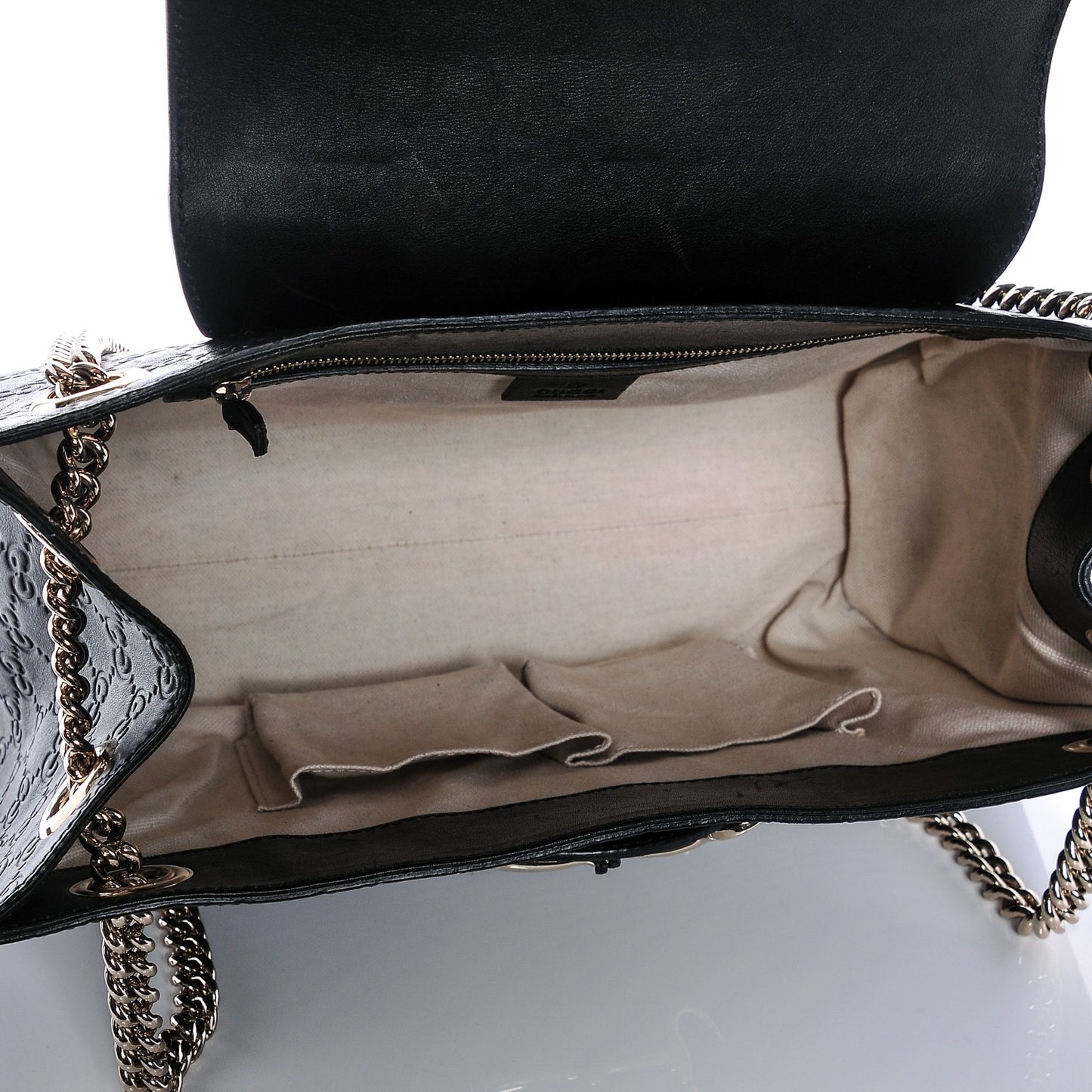 Guccissima Large Emily Chain Shoulder Bag Black