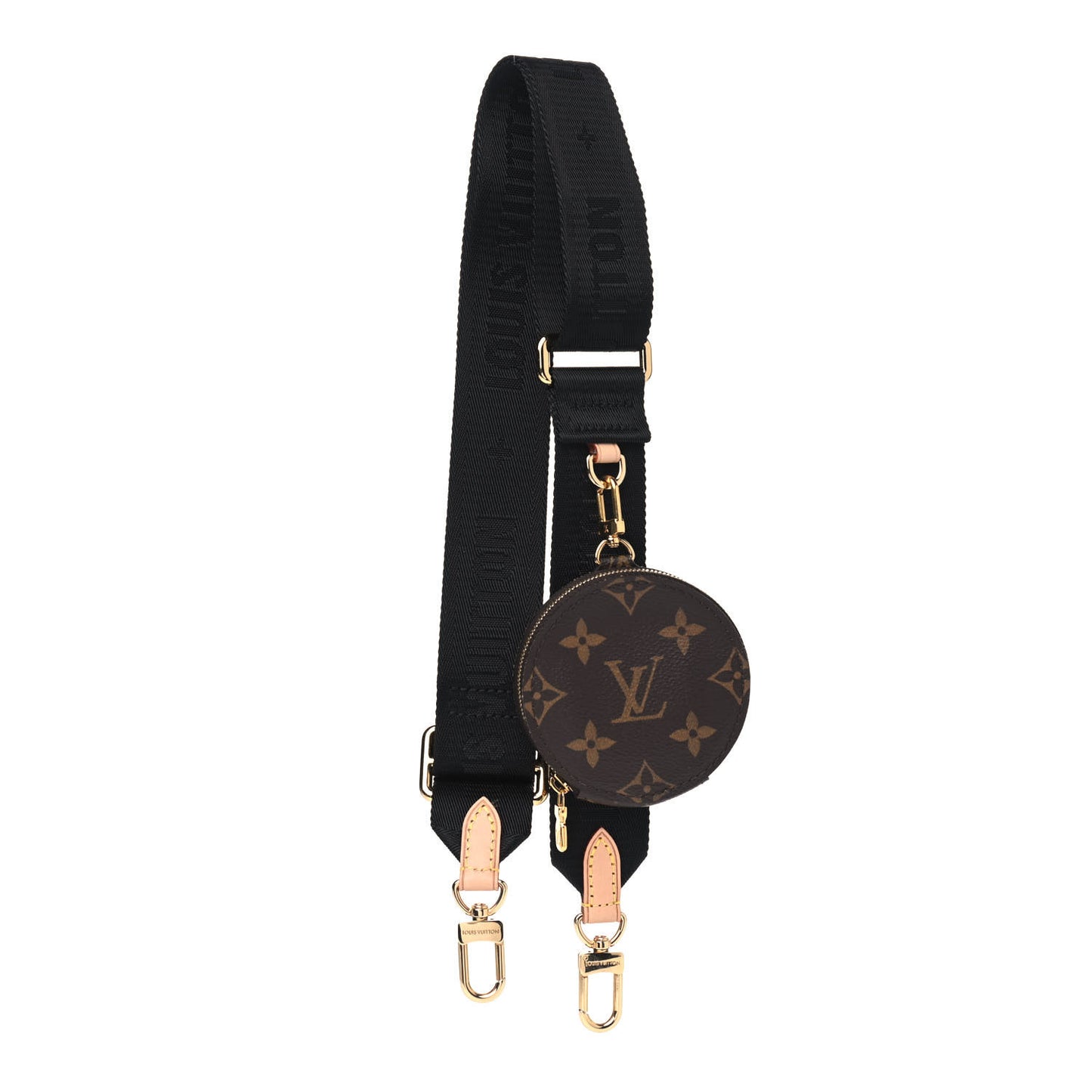 Monogram Multi Pochette Accessories Bandouliere Shoulder Strap Black