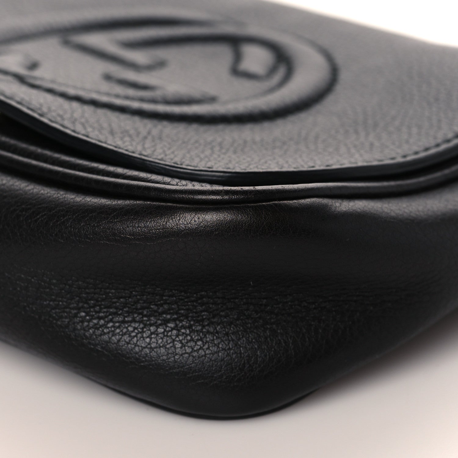 Gucci Pebbled Calfskin Small Soho Flap Crossbody Black 11 of 11