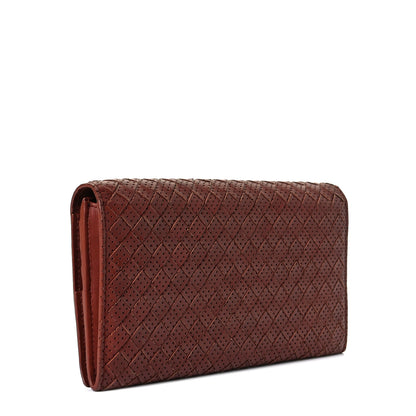 Bottega Veneta Nappa Intrecciato Perforated Continental Flap Wallet 2 of 7