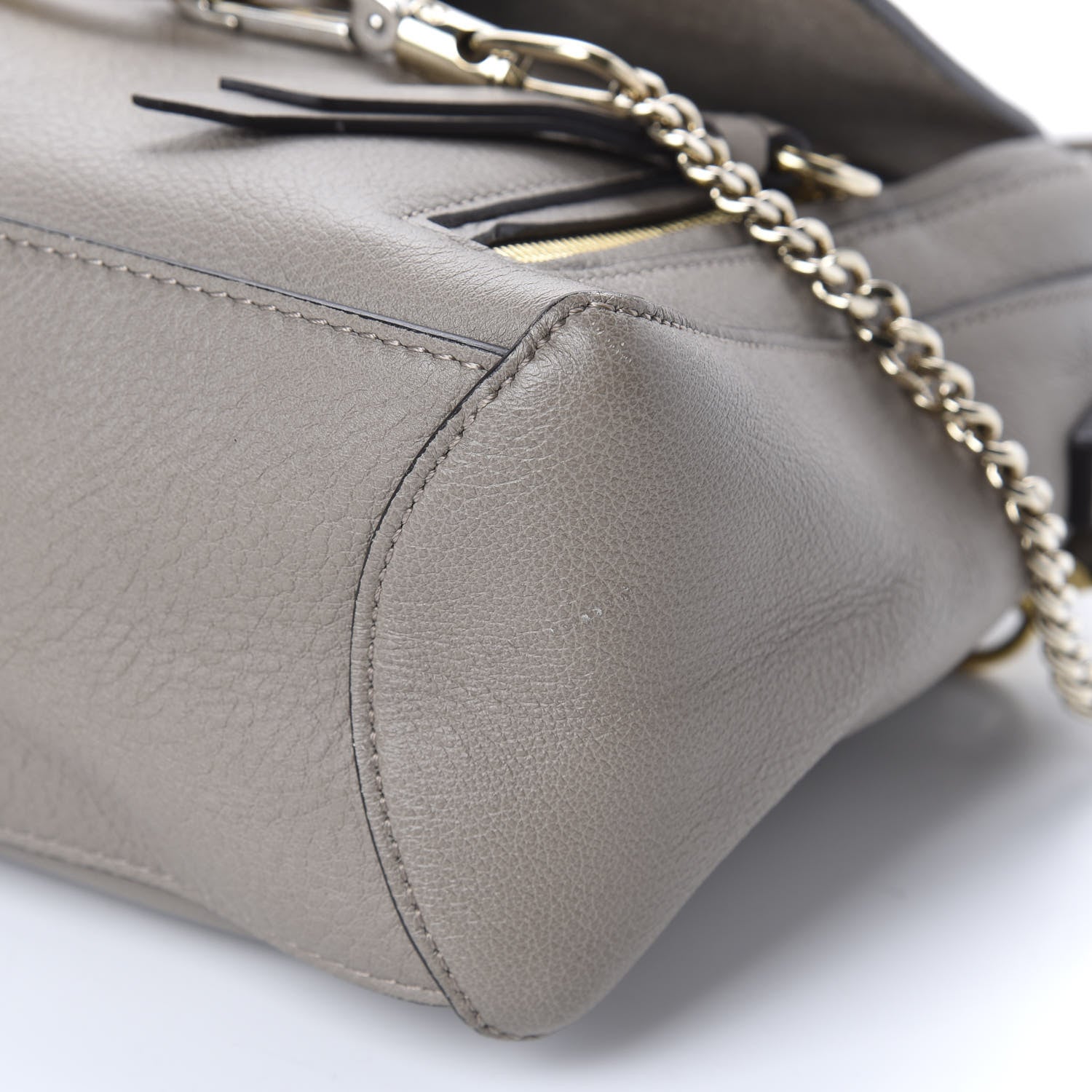 Chloe Calfskin Small Faye Day Shoulder Bag Motty Grey 6 of 9