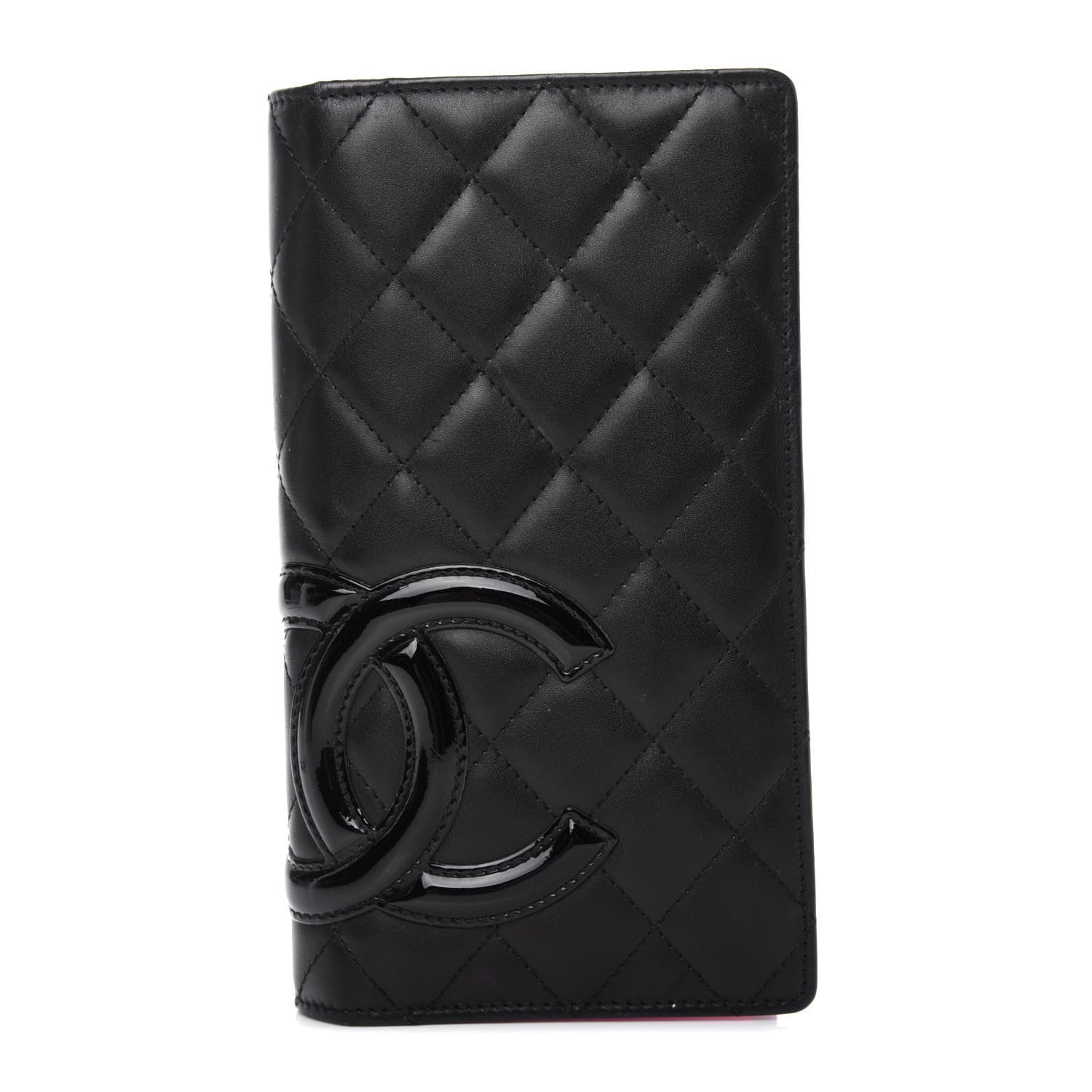 Chanel Calfskin Quilted Cambon Yen Wallet Black 1 of 9