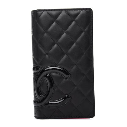 Chanel Calfskin Quilted Cambon Yen Wallet Black 1 of 9