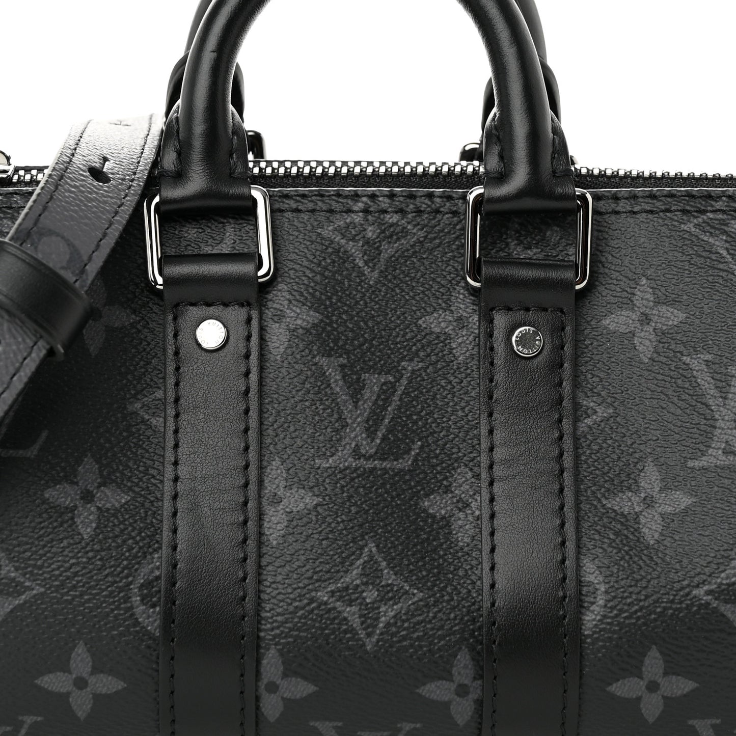 Reverse Monogram Eclipse Keepall XS Black