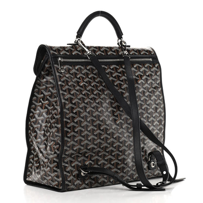 Goyard Goyardine Saint Leger Soft Briefcase Backpack Black 3 of 8