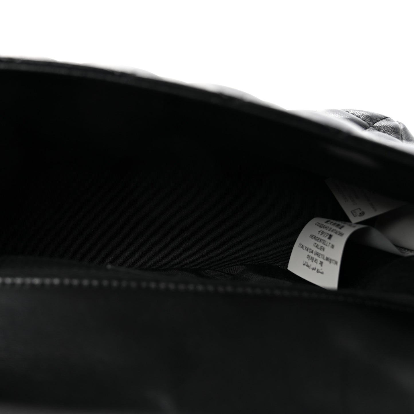 Nappa Quilted Medusa Medium Chain Crossbody Black