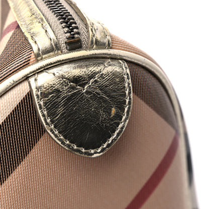 Burberry Supernova Check Metallic Small Chester Bowling Bag Gold 14 of 19