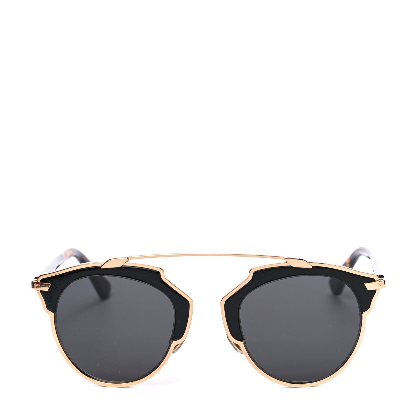 Metal Lambskin So Real Sunglasses Black