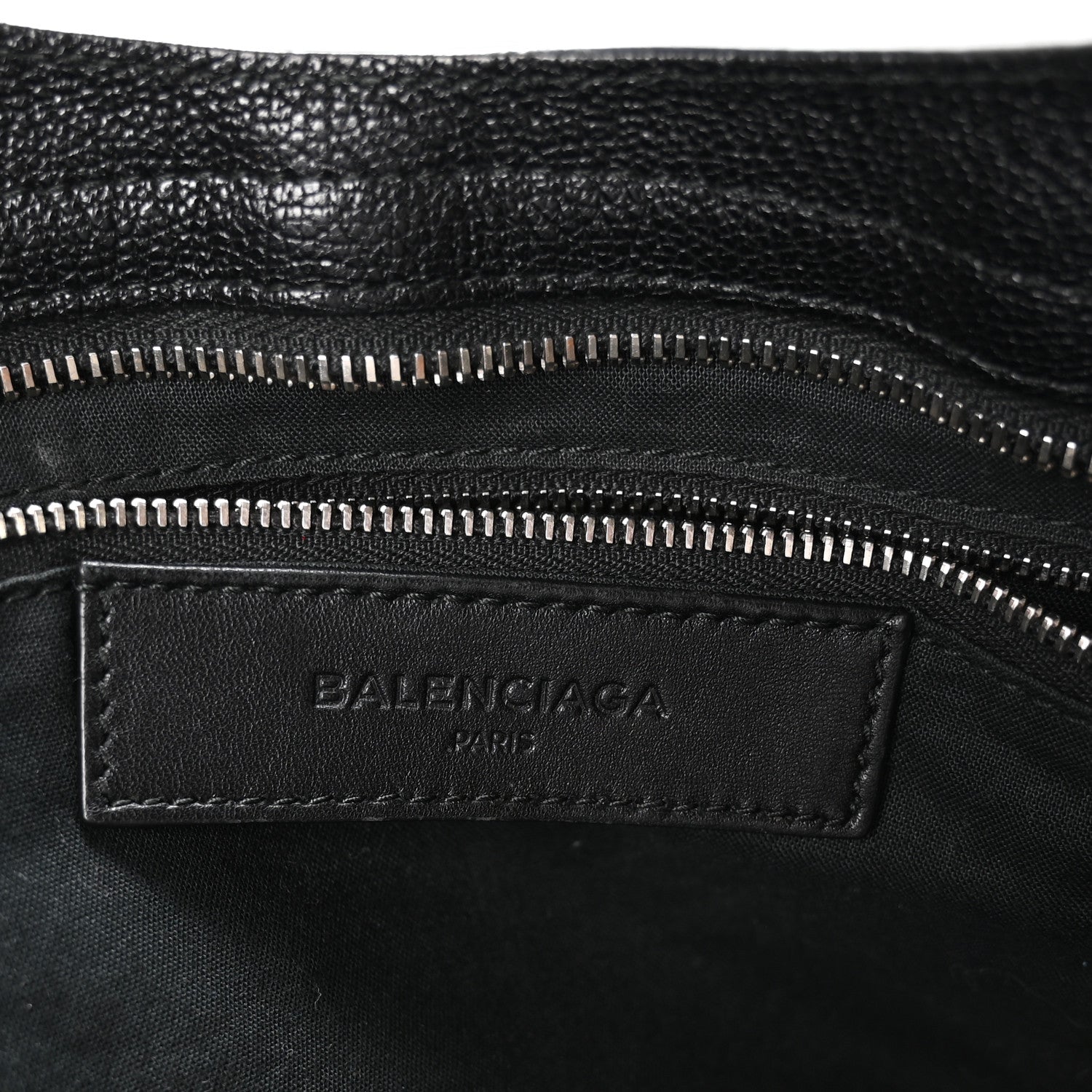 Balenciaga Chevre Silver Metallic Edge Hardware City Black 6 of 11
