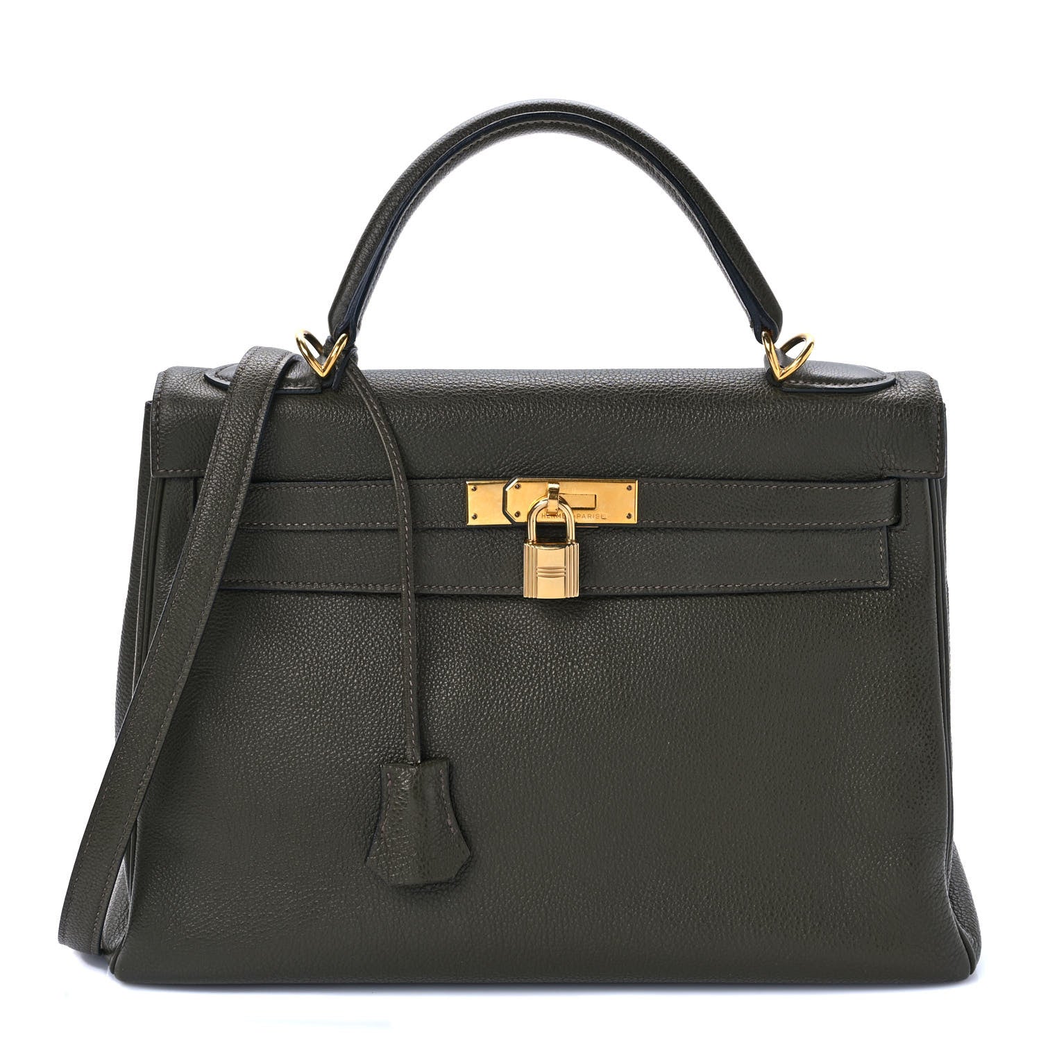 Hermes Togo Kelly Retourne 32 Vert Olive 1 of 10