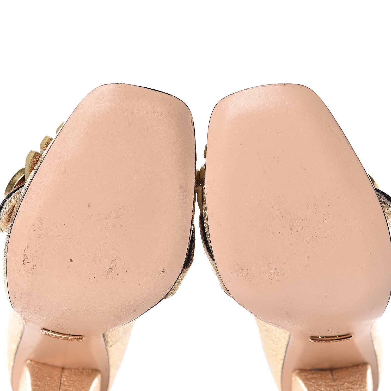 Gucci Galassia GG Marmont Fringe 105mm Loafer Pumps 37 Platino 8 of 12