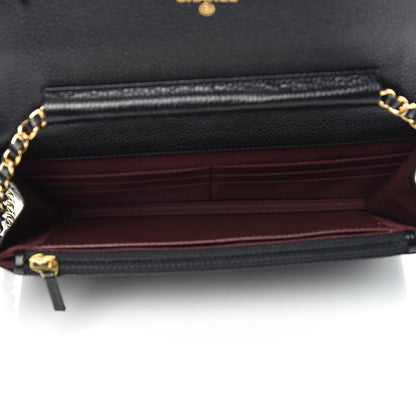 Chanel Caviar Quilted Wallet On Chain WOC Black 5 of 11