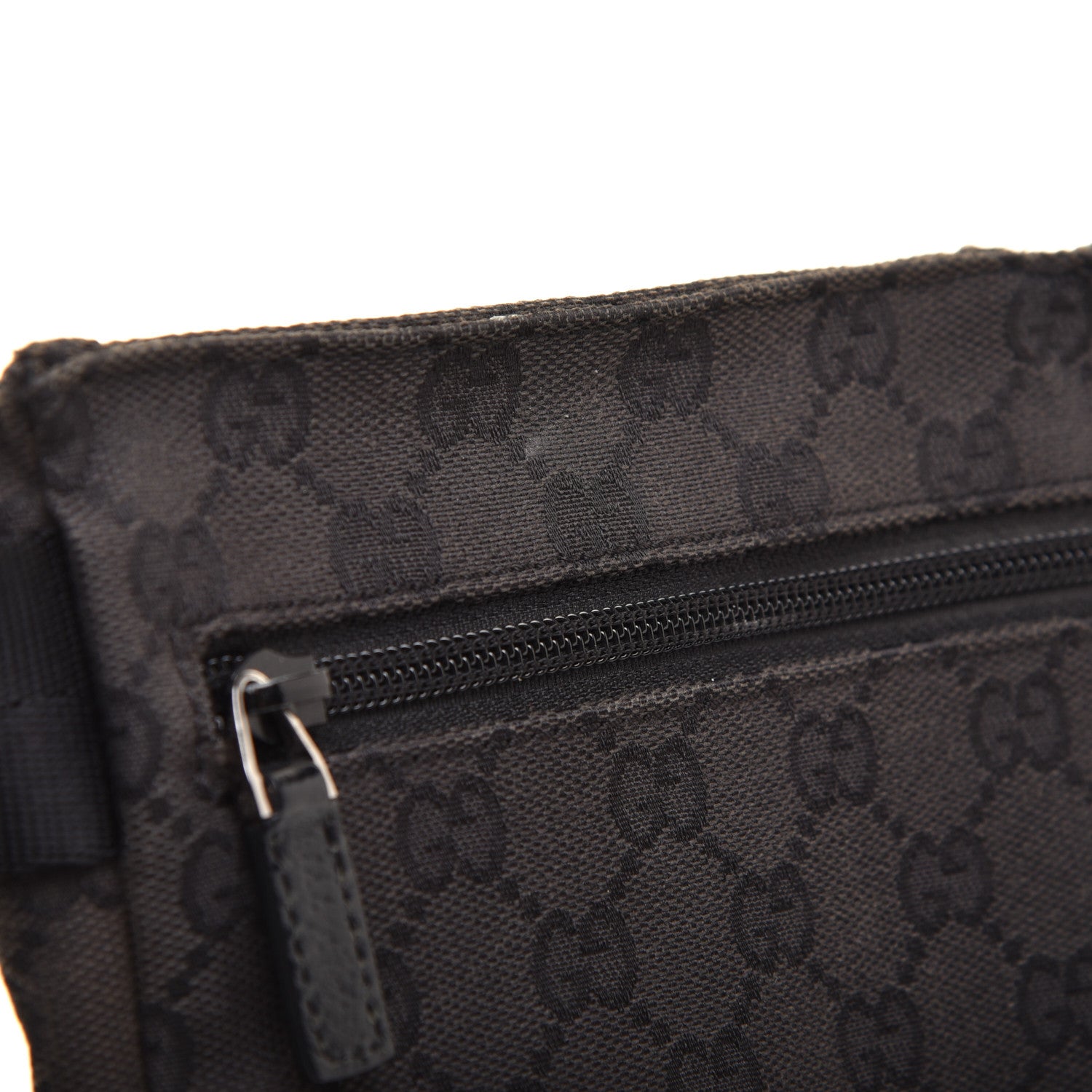Gucci GG Monogram Double Pocket Belt Bag Black 4 of 12