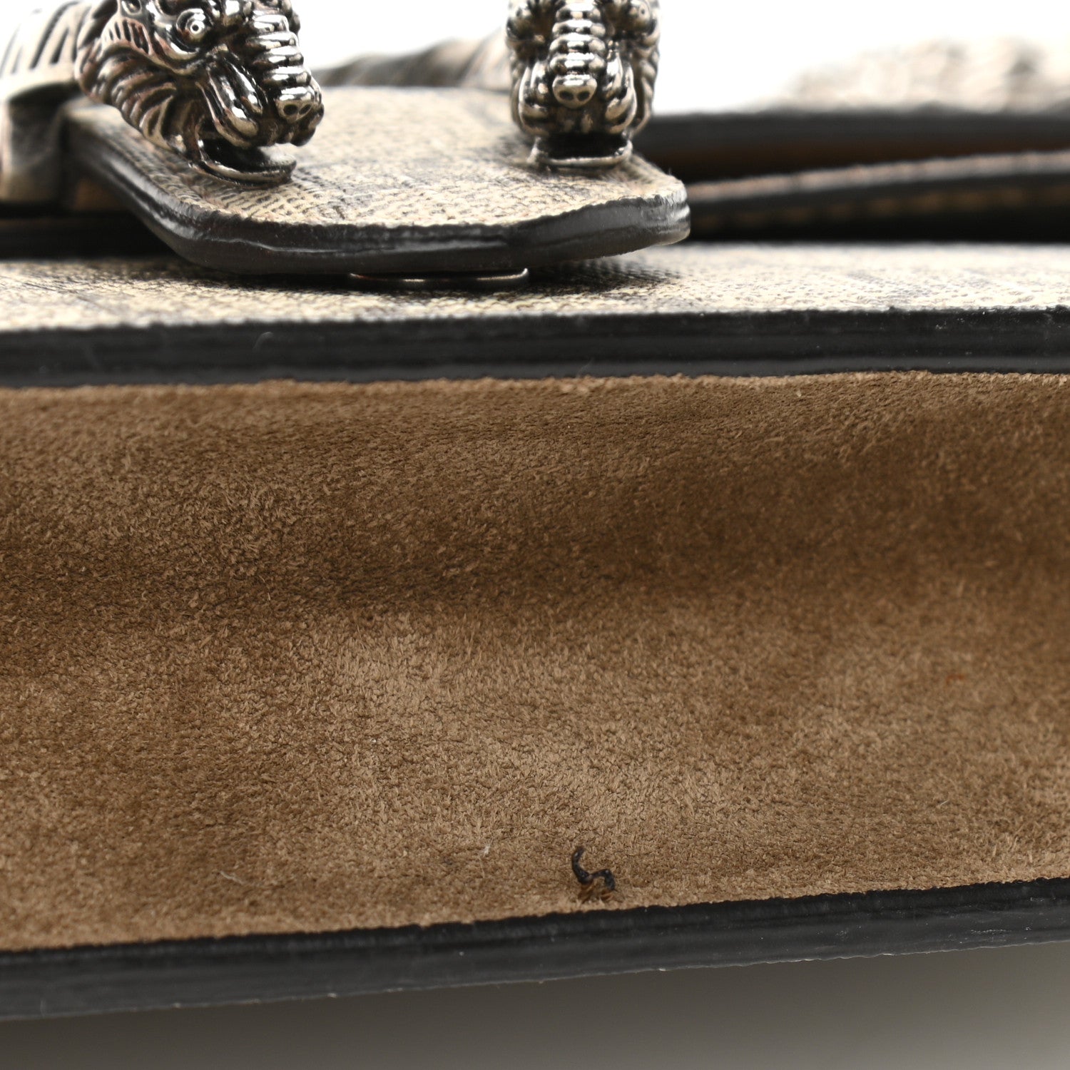 Gucci GG Supreme Monogram Super Mini Dionysus Shoulder Bag Taupe 10 of 11