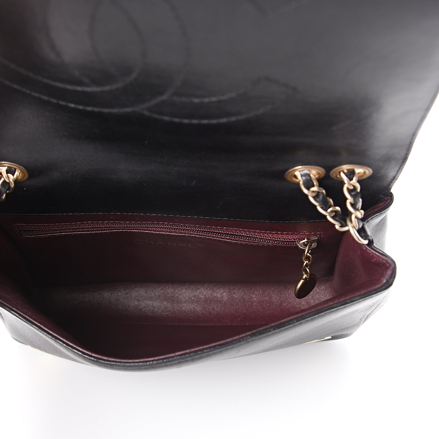 Lambskin Quilted Small Diamond CC Flap Black