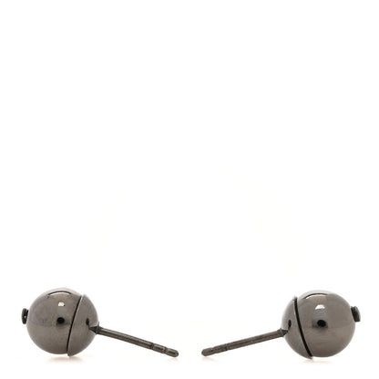 Christian Dior Metal Mise En Dior Tribal Earrings Black Ruthenium 3 of 5