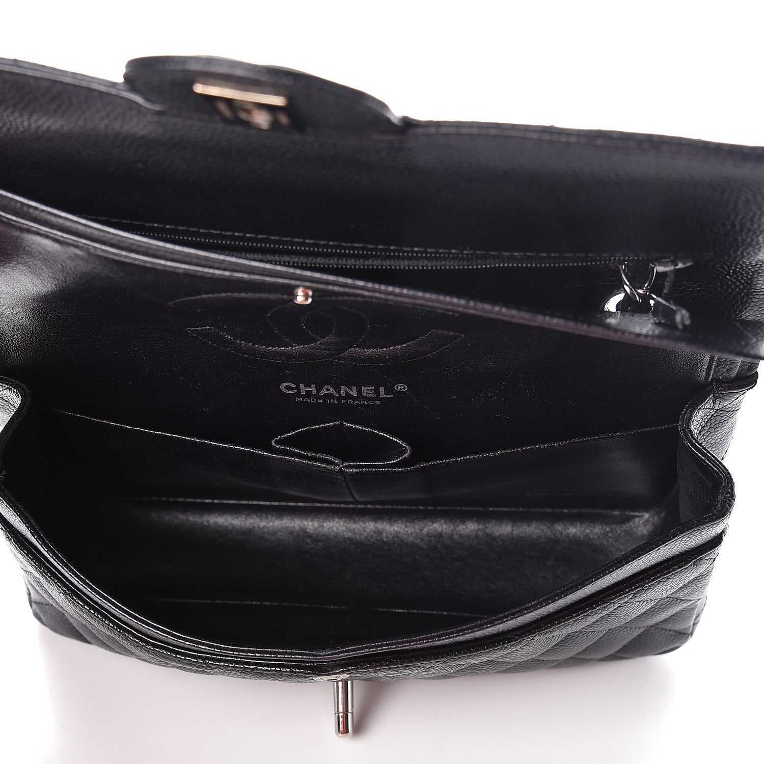 Chanel Caviar Quilted Medium Double Flap Black 5 of 12