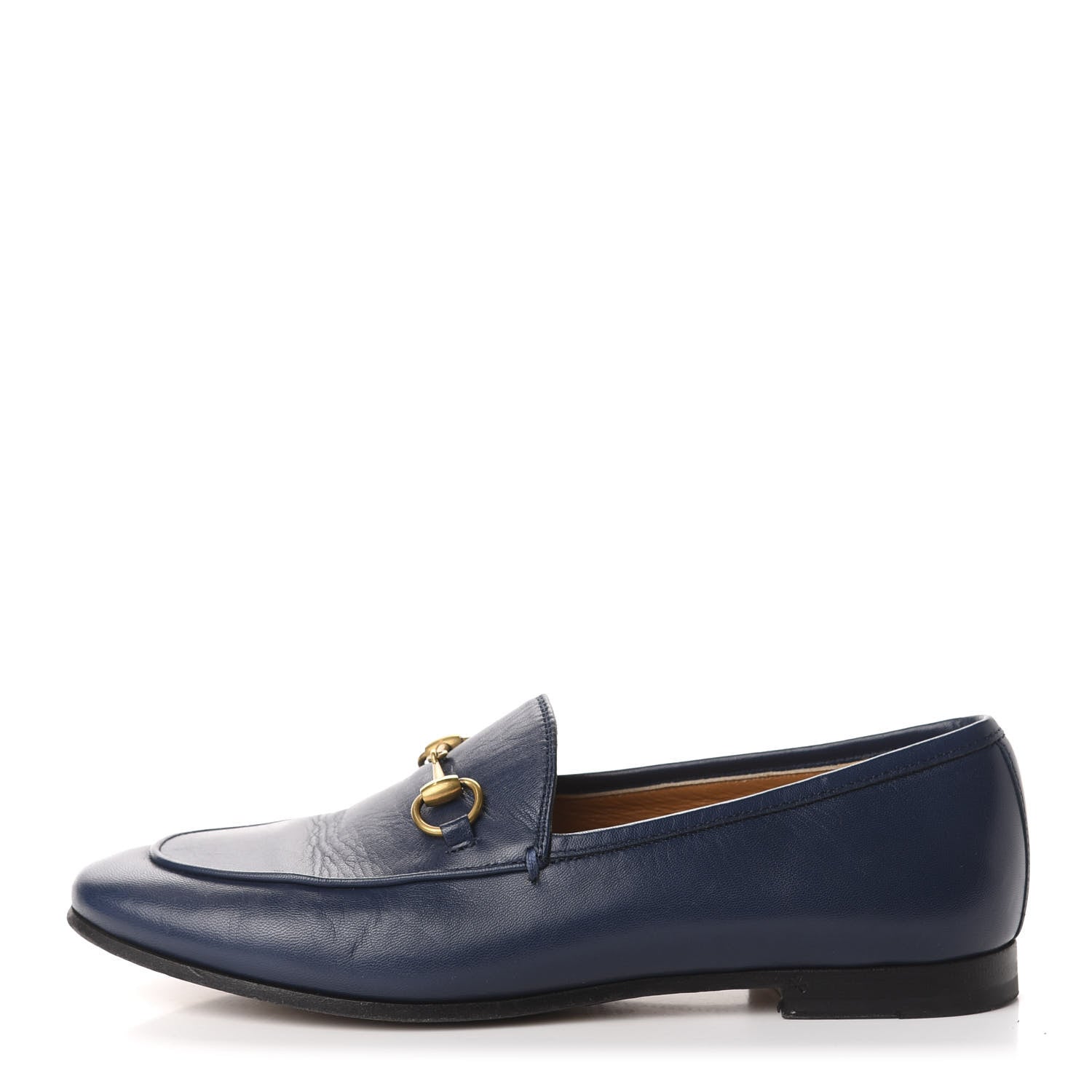 Gucci Malaga Kid Womens Jordaan Loafers 37 Blue Agata 1 of 8
