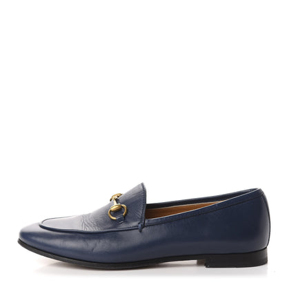 Gucci Malaga Kid Womens Jordaan Loafers 37 Blue Agata 1 of 8