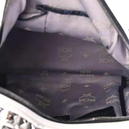 MCM Visetos Medium Side Stud Stark Backpack White 5 of 14