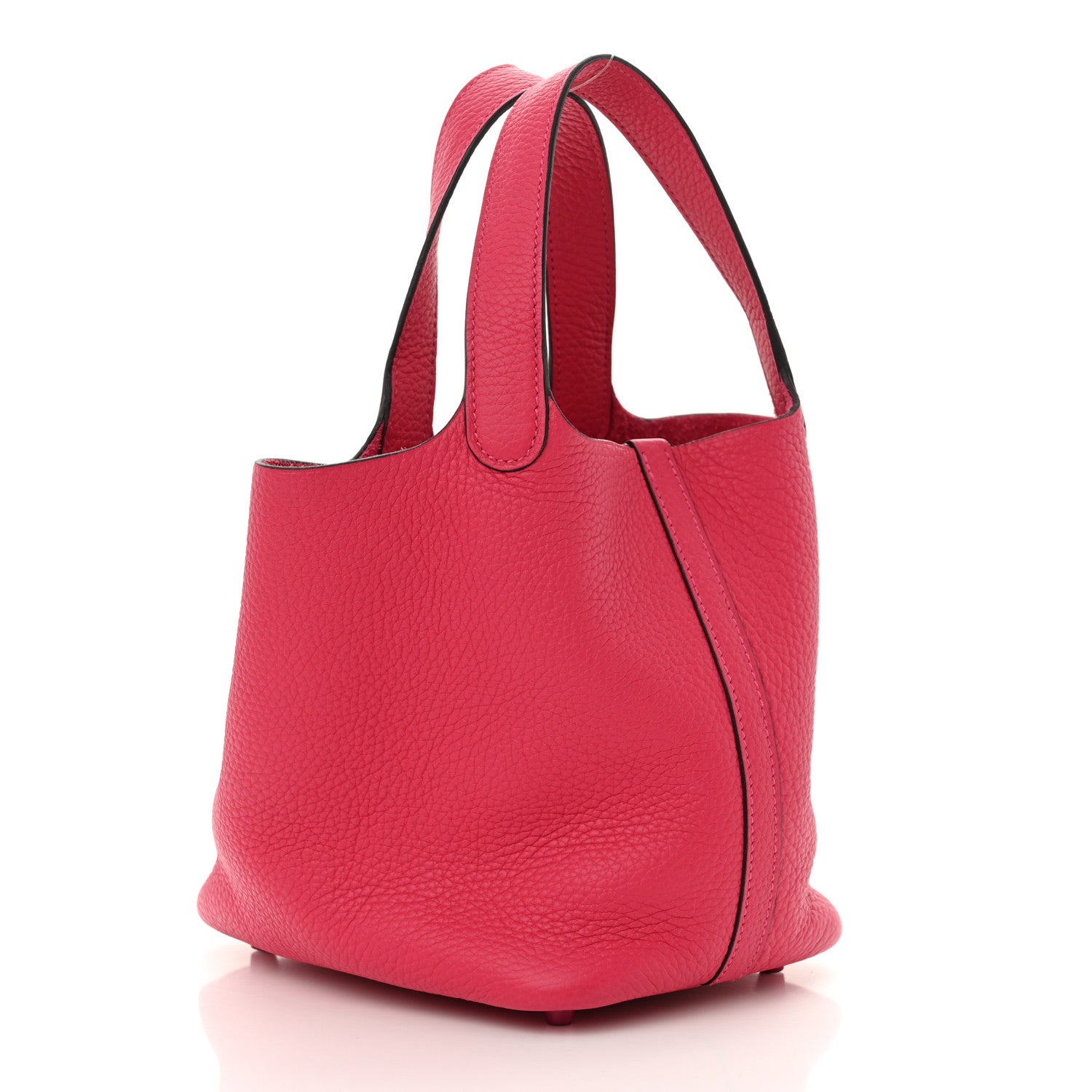 Hermes Taurillon Clemence Monochrome Picotin Lock 18 PM Rose Mexico 3 of 10