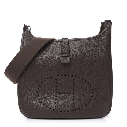 Hermes Taurillon Clemence Evelyne III GM Cacao 1 of 11