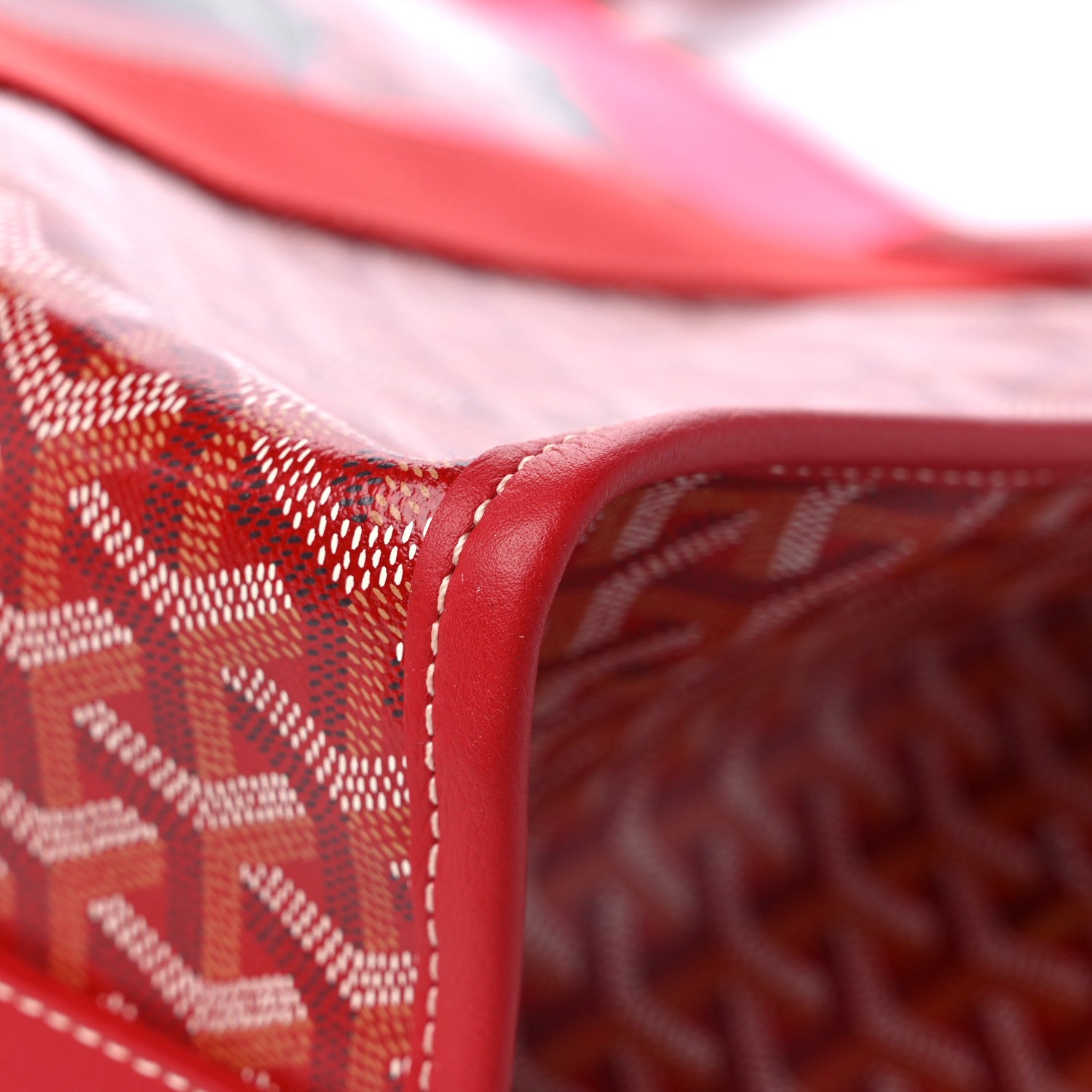 Goyard Goyardine Villette Tote Red 8 of 10