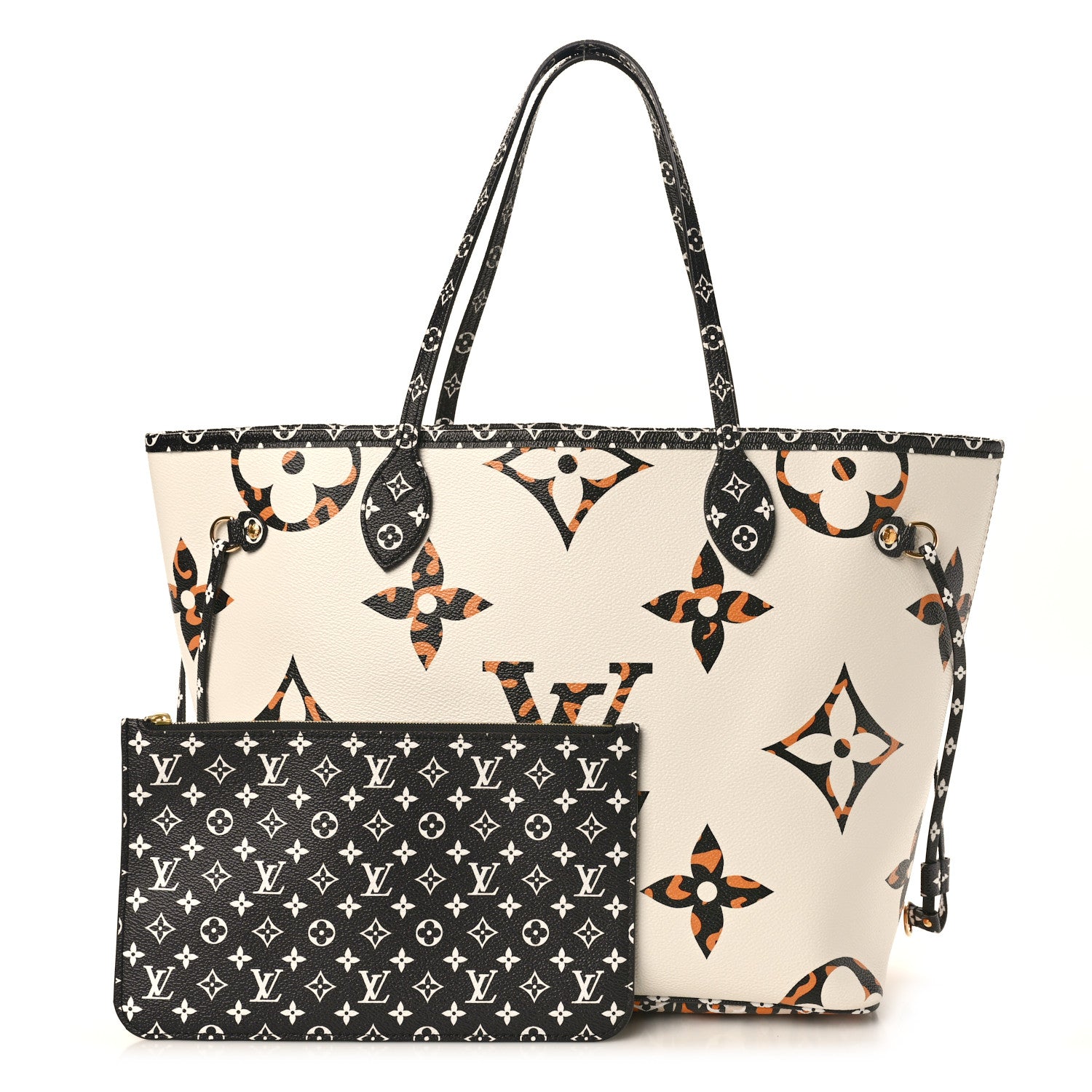 Louis Vuitton Monogram Giant Jungle Neverfull MM Ivory 7 of 10