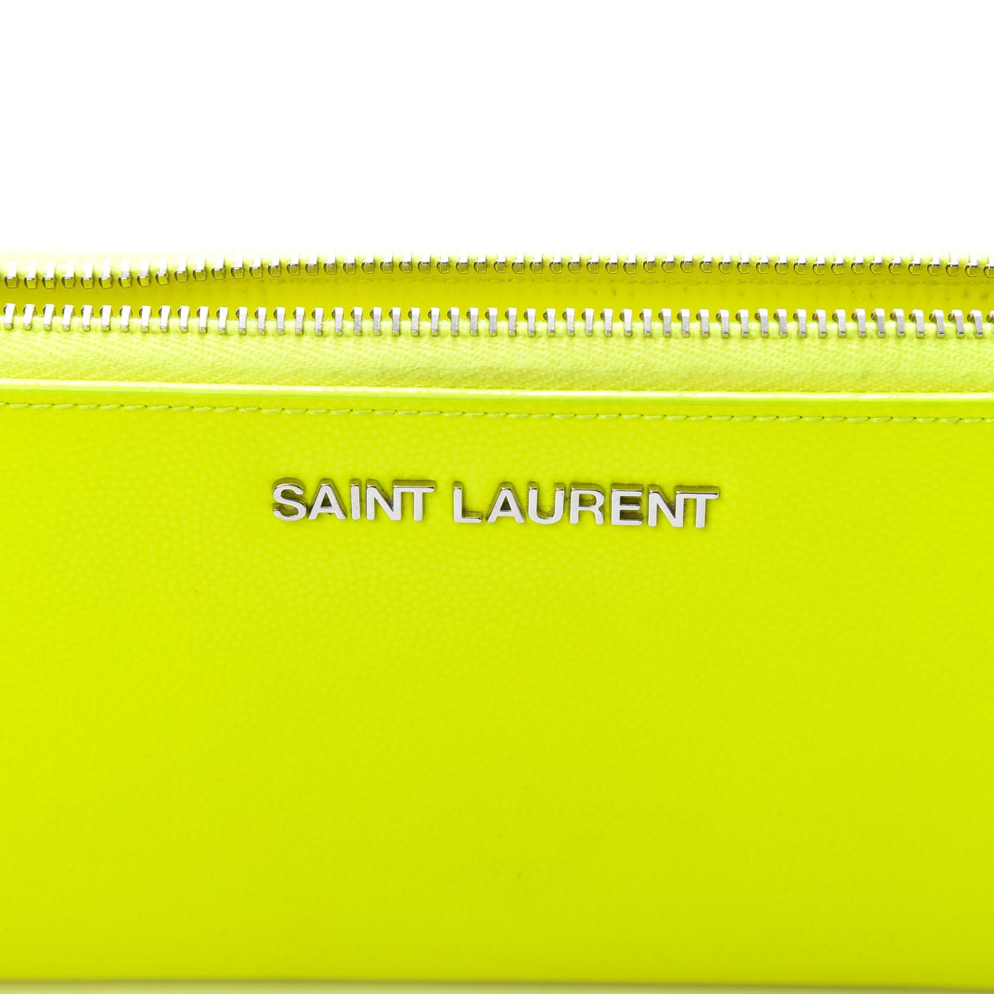 Grain De Poudre Classic Zip Around Wallet Neon Yellow