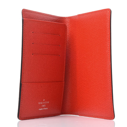 Louis Vuitton Damier Graphite My LV Heritage Passport Cover Blue Marine Rouge 5 of 7