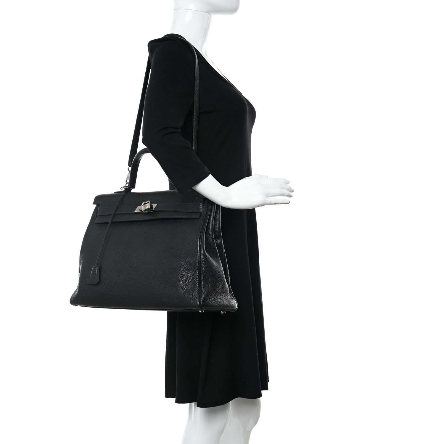 Hermes Togo Kelly Retourne 40 Black 2 of 12