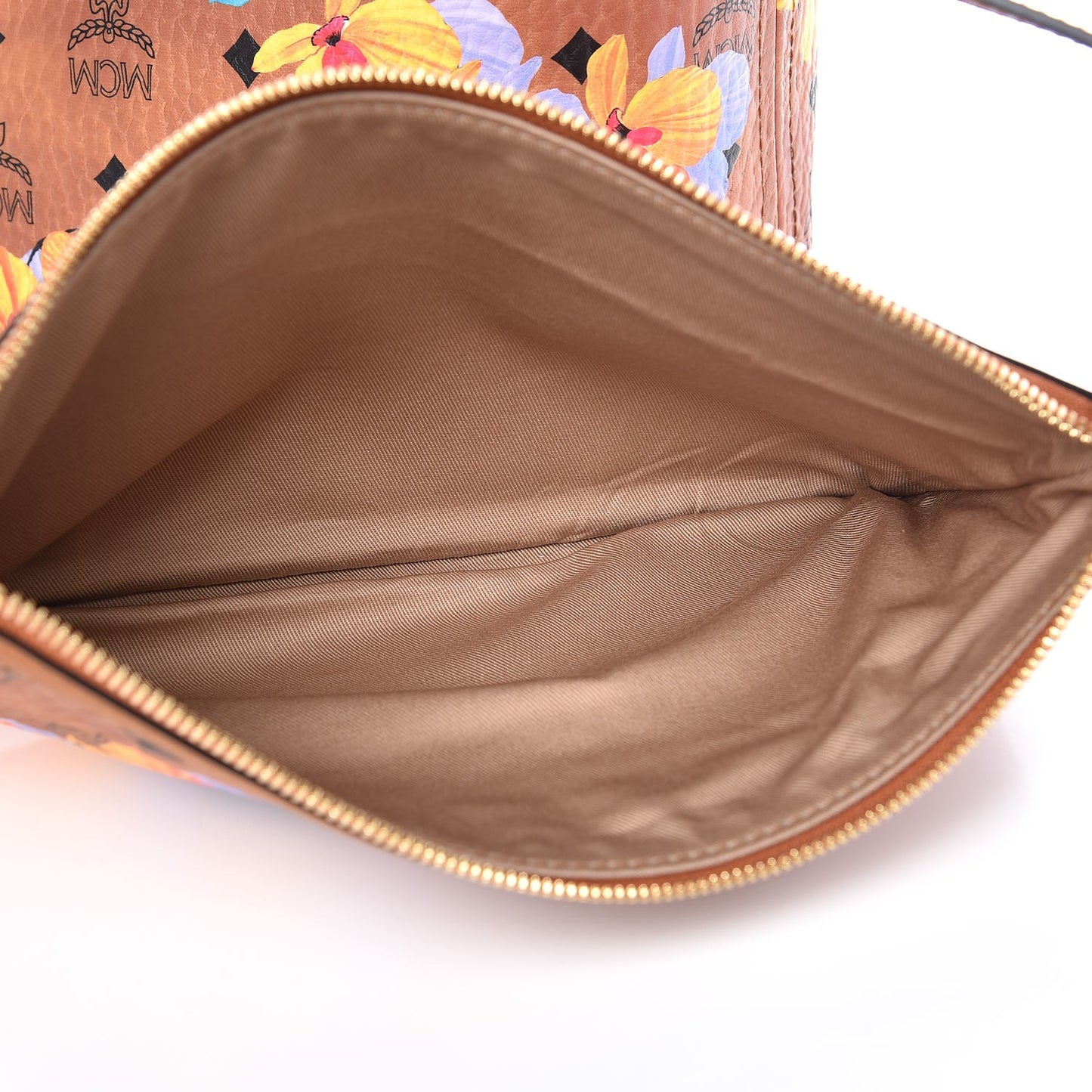 Visetos Medium Anya Essential Flower Print Shopper Tote Cognac