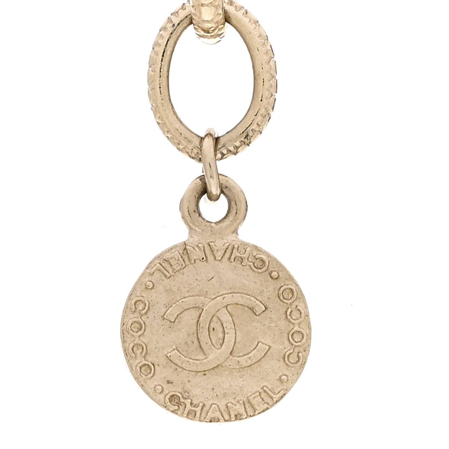 Pearl CC 100th Anniversary Necklace Light Gold
