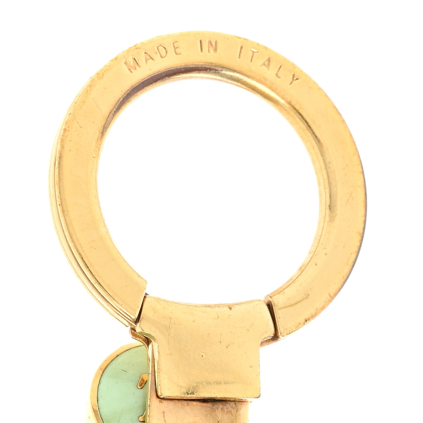 Metal Enamel Pastilles Key Chain Bag Charm Multicolor