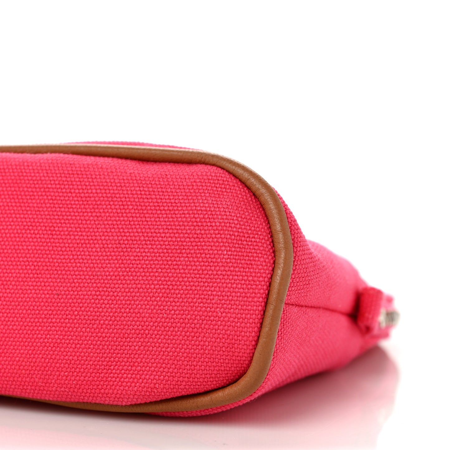 Cotton Canvas Mini Bolide Travel Cosmetic Pouch Hibiscus