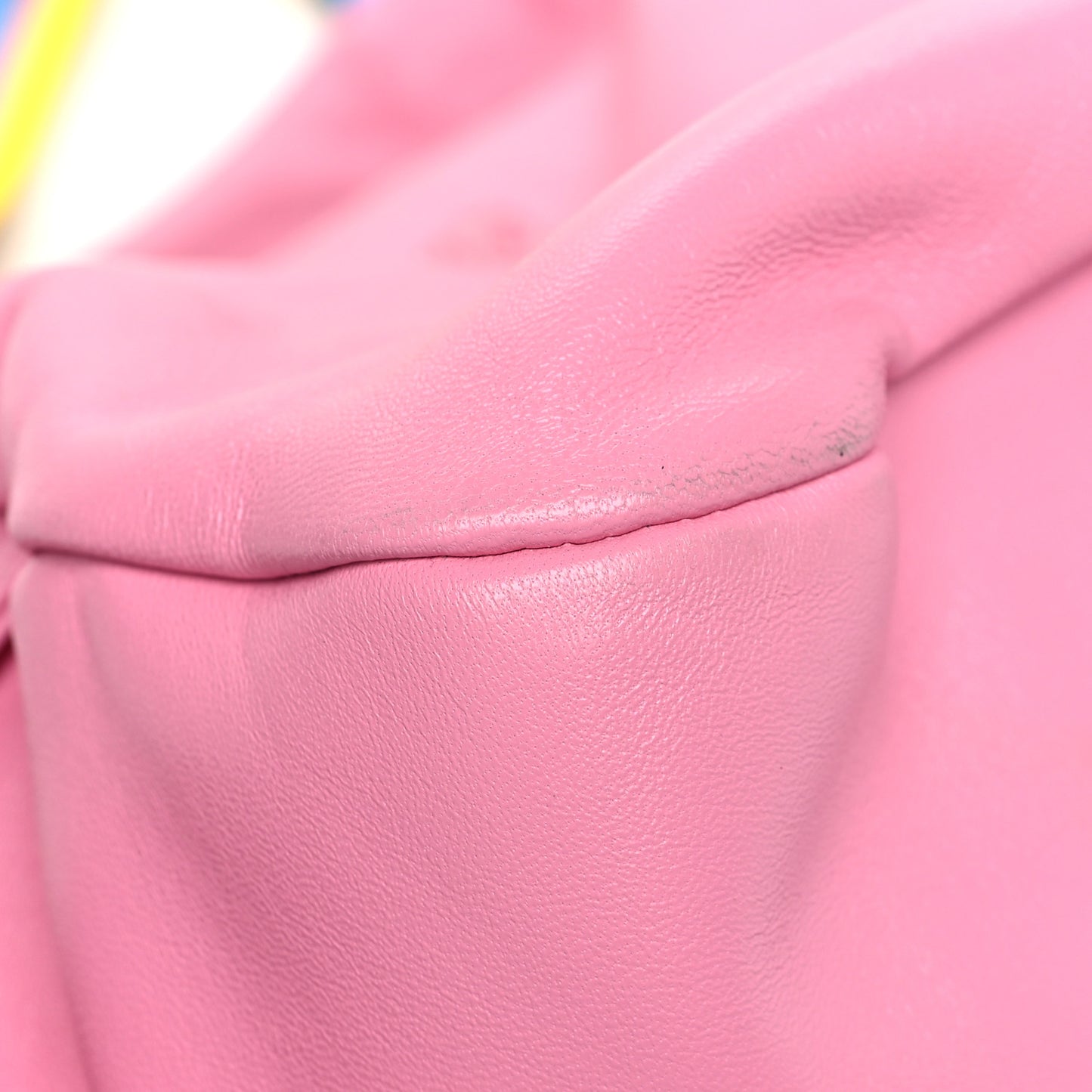 Nappa Medusa Chain Shoulder Bag Pink