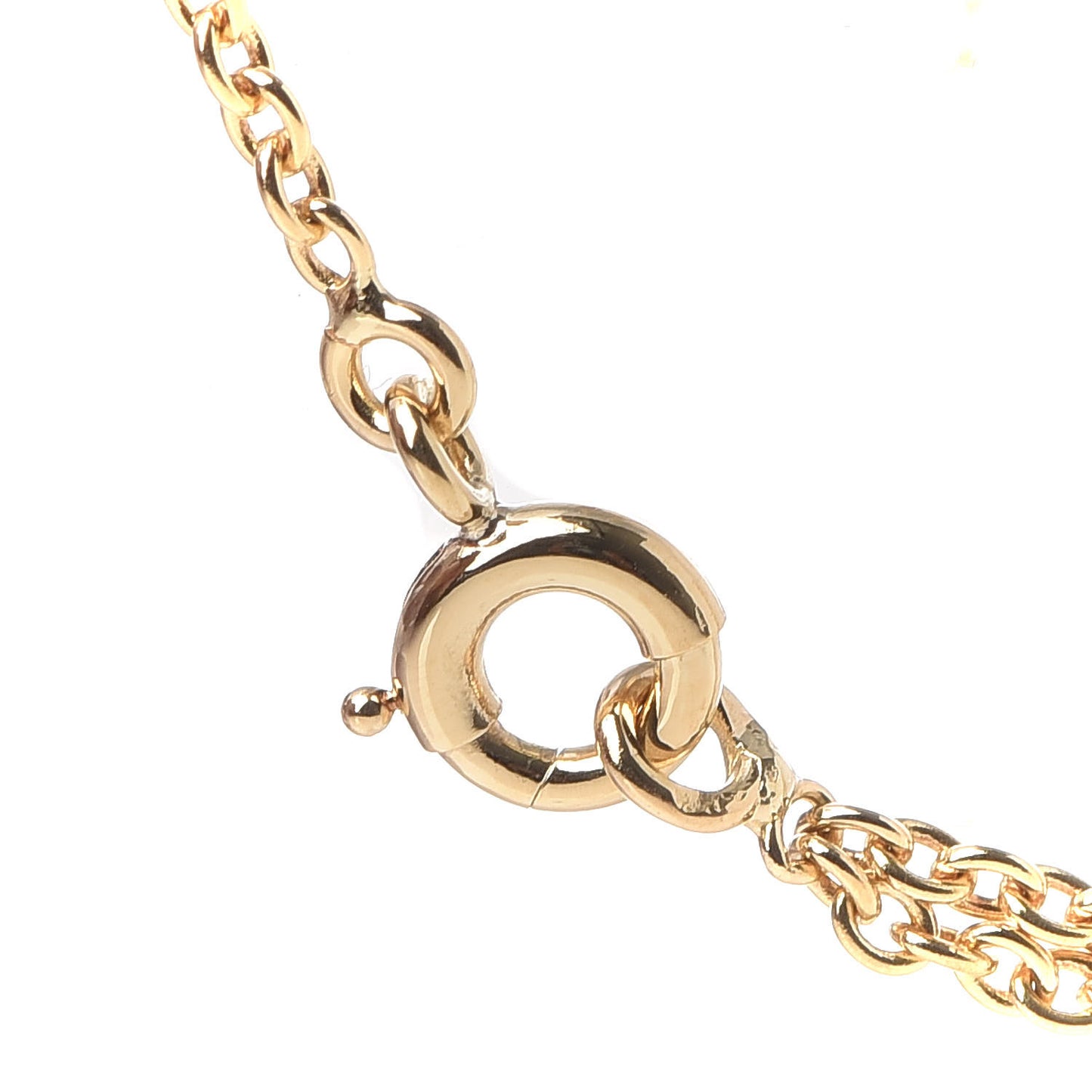18K Yellow Gold Diamond Blue Sapphire Butterfly Pendant Necklace