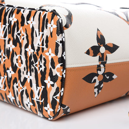 Louis Vuitton Monogram Giant Jungle Neverfull MM Ivory 10 of 11