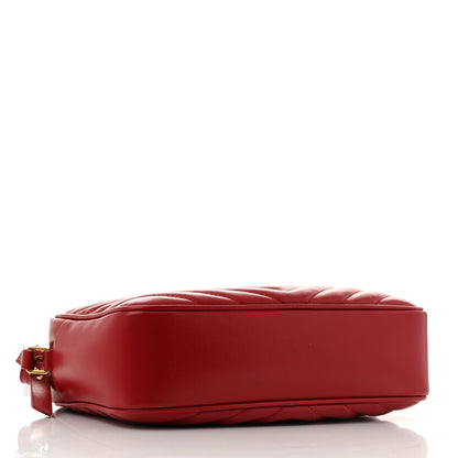 Saint Laurent Calfskin Matelasse Monogram Lou Camera Bag Rouge Eros 4 of 13