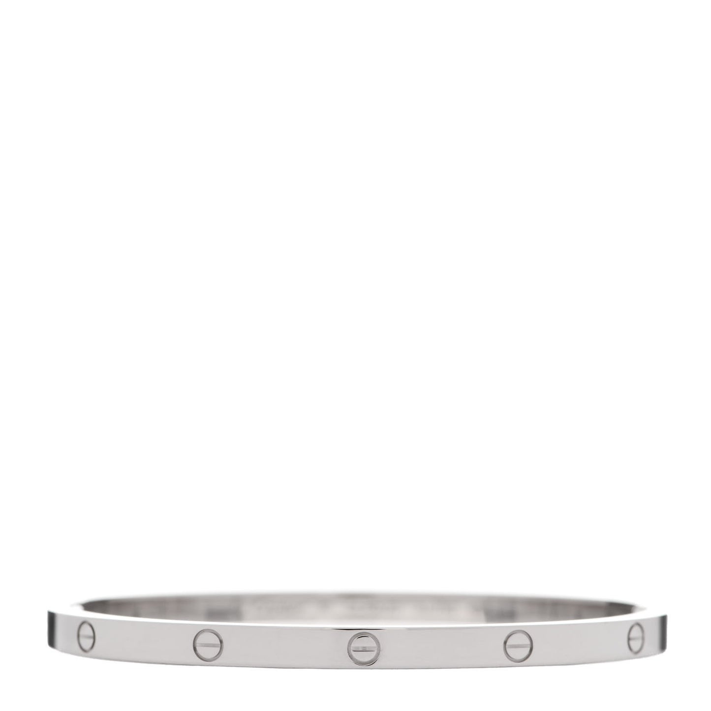 18K White Gold Small LOVE Bracelet 16